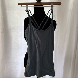 Lululemon Free To Be Strappy Gray‎ Athletic Tank Size 4